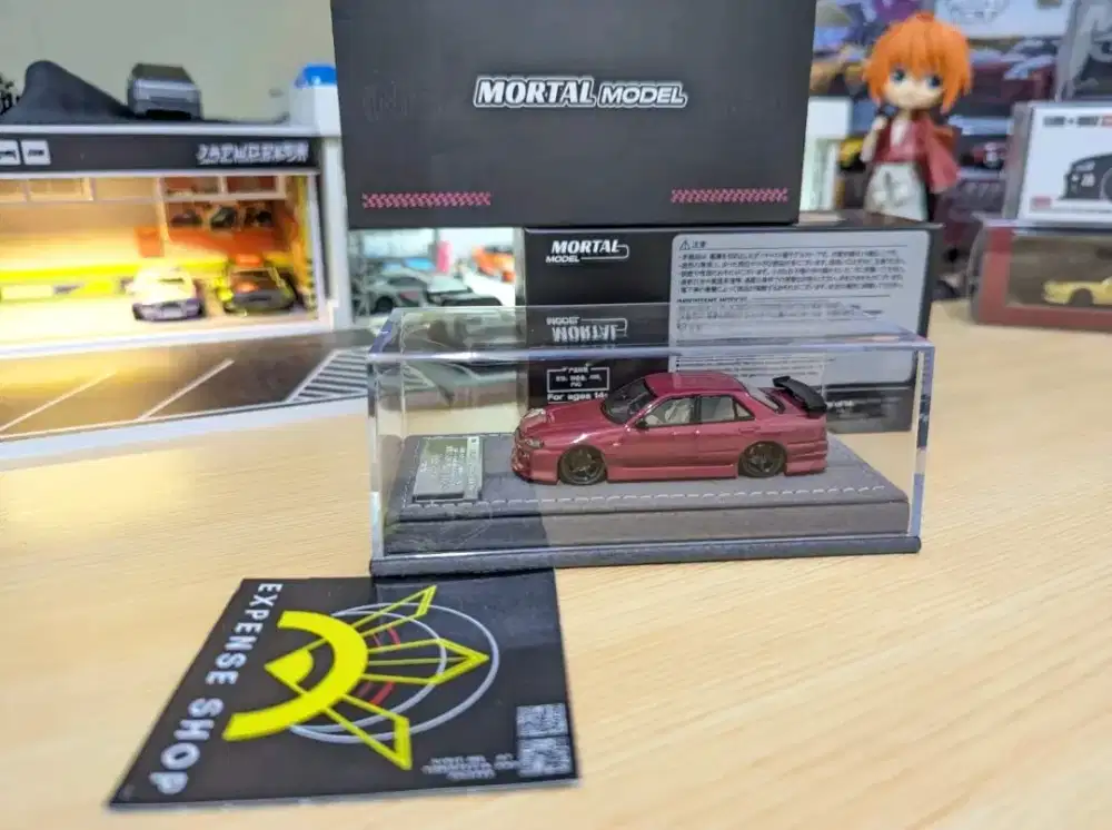 Mortal Model Uras ER34 Skyline ER34 25GT-T carbon pink malaya hobby