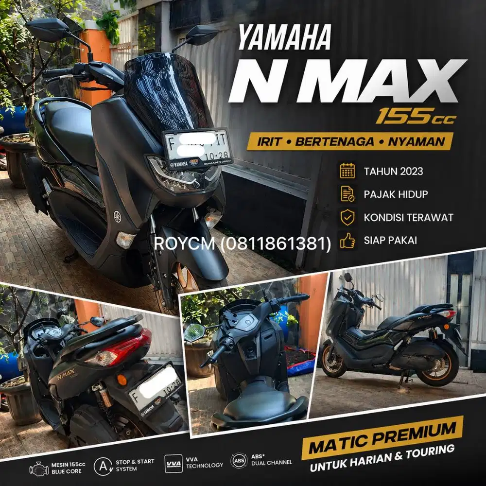 YAMAHA NMAX 2023 HITAM -- Y-CONNECTED