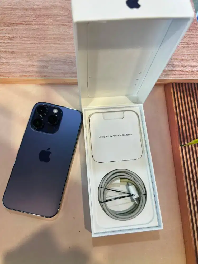 iPhone 14 Pro 128GB Purple iBox BH 90% Lengkap Ori