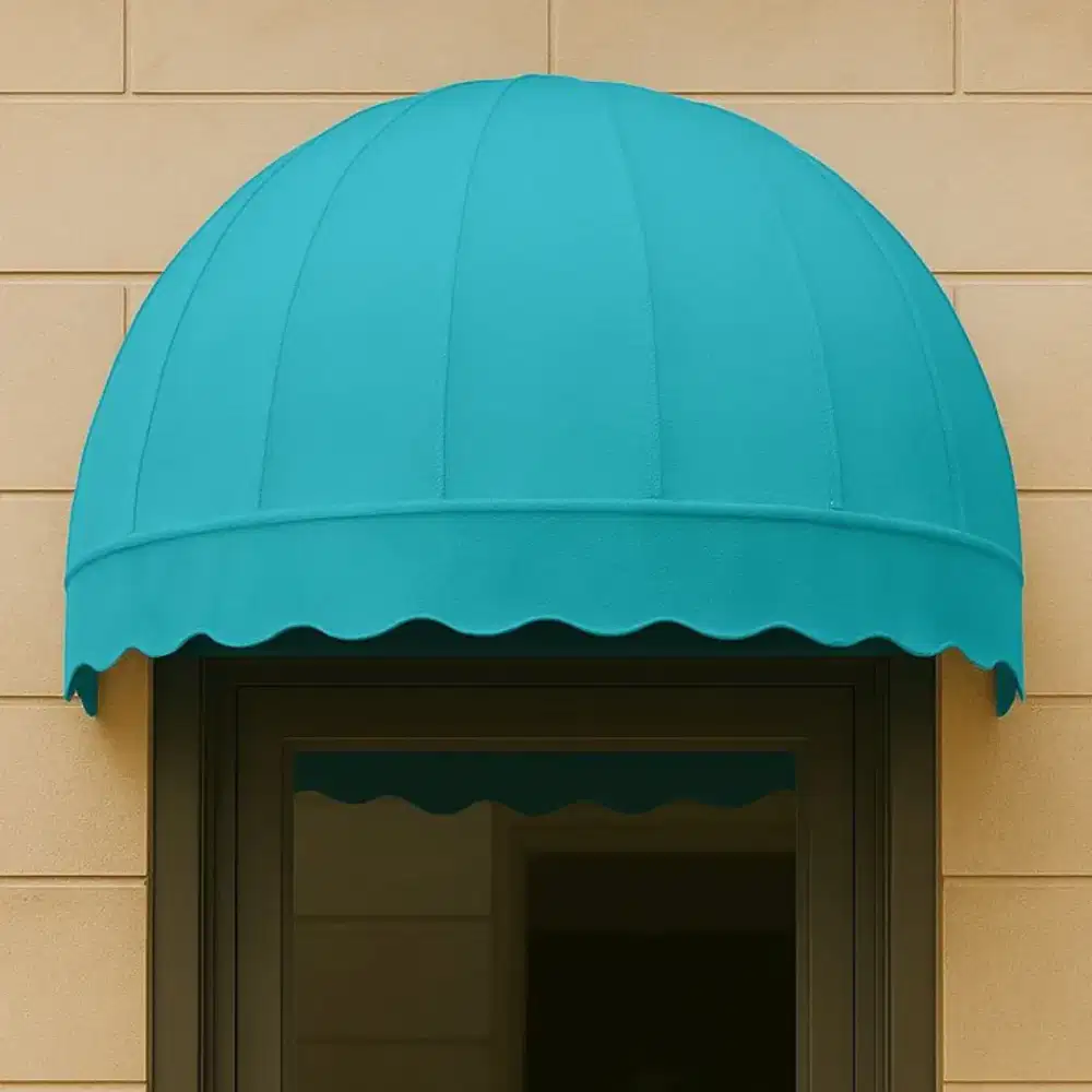 Kanopi kain awning model bulat