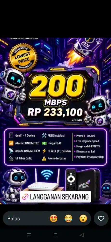 Ciputat Timur Promo internet myrepublic wifi myrepublic