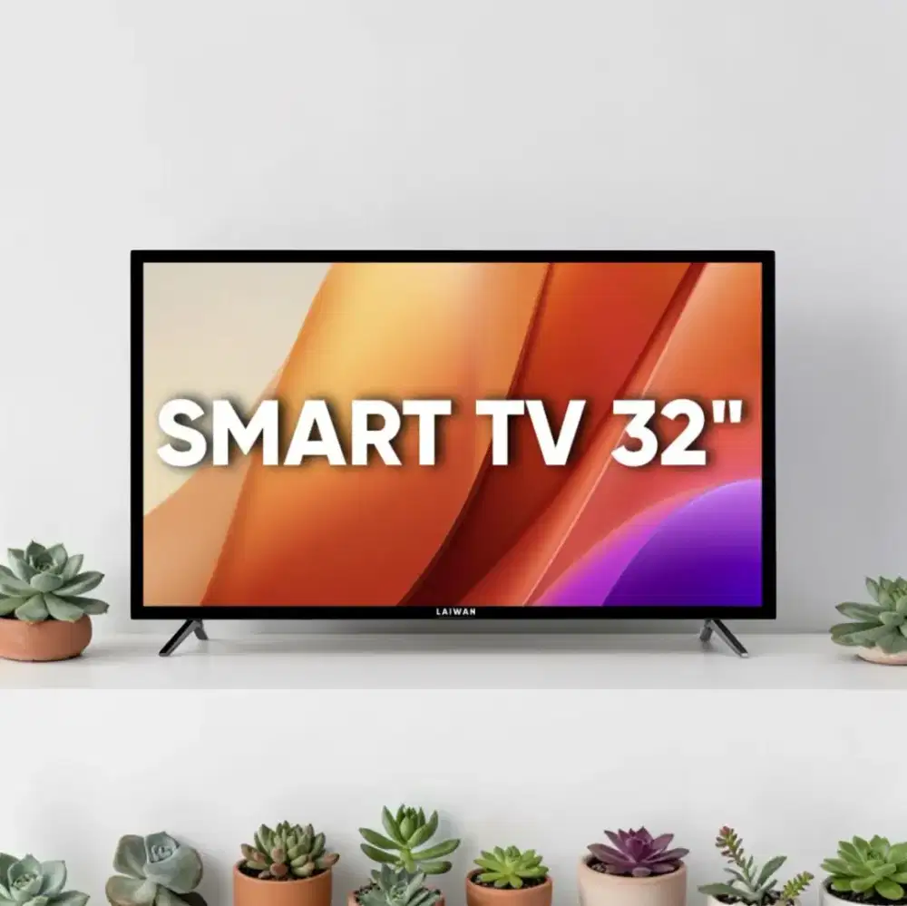 Smart TV Laiwan 32 inci - masih BARU segel siap antar