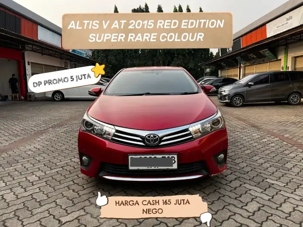 DP PROMO 5JT ALTIS V AT 2015 RED EDITION SUPER RARE COLOUR !!