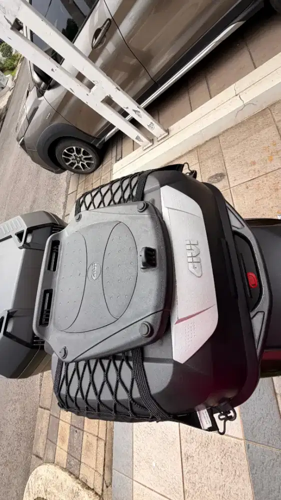 GIVI E43 ADV Original 43L Lengkap Backrest Cargo Net Baseplate