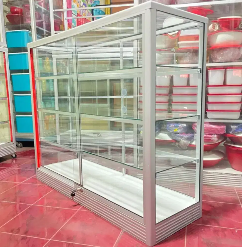 Etalase Panjang 1,2Mx1M Buat Toko dll