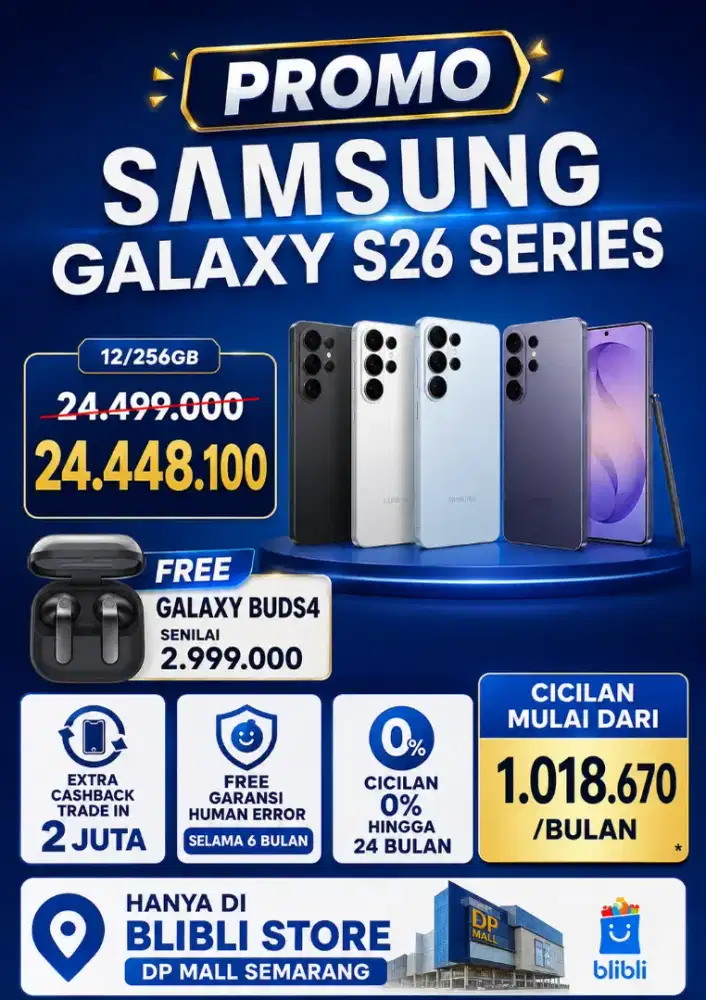 SAMSUNG GALAXY S26 ULTRA 12/256GB FREE GALAXY BUDS4