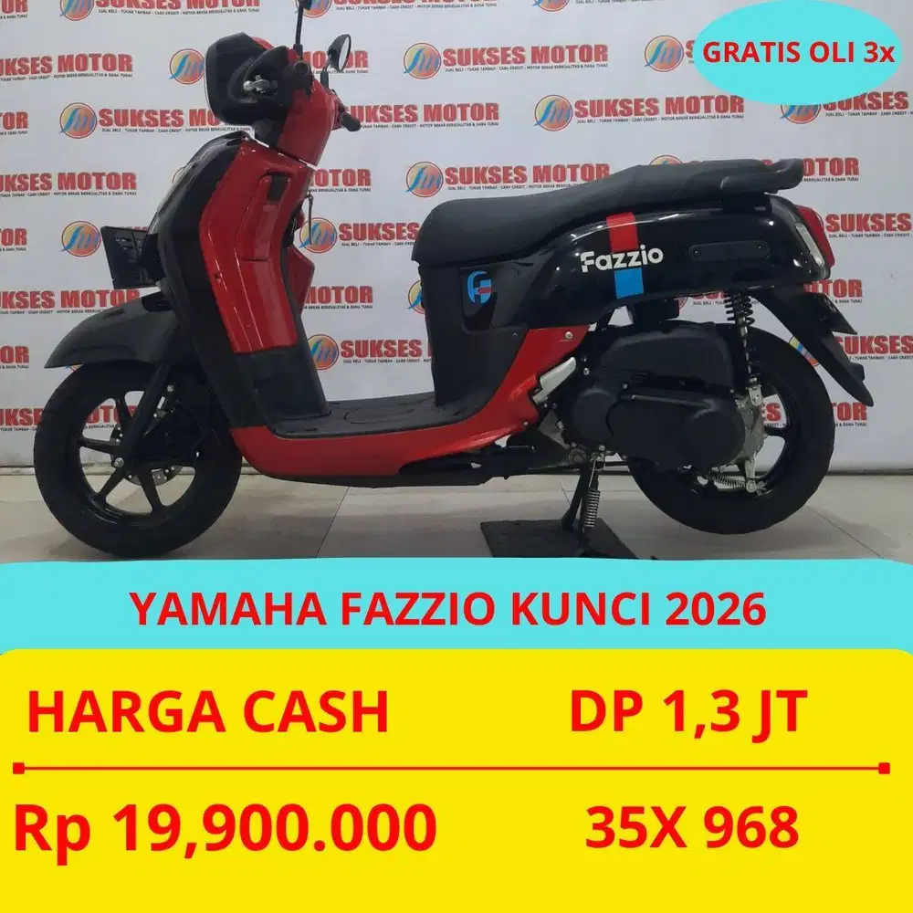 YAMAHA FAZZIO KUNCI 2026 DP MURAH 1,3 JUTA GUYS