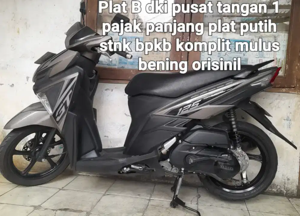 Yamaha Mio soul GT 2016 blue core 125 cw asli abu2 B dki pusat tangan1
