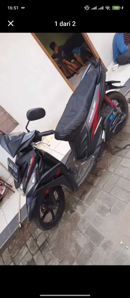 Mio z 125 cc hitam doff