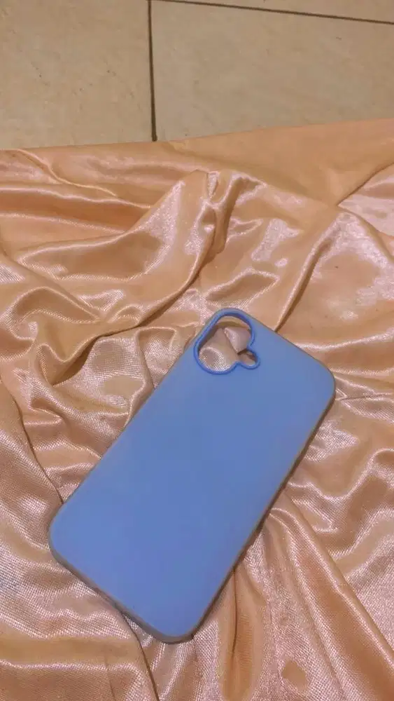 casing case sillicone iphone 16 plus premium warna biru