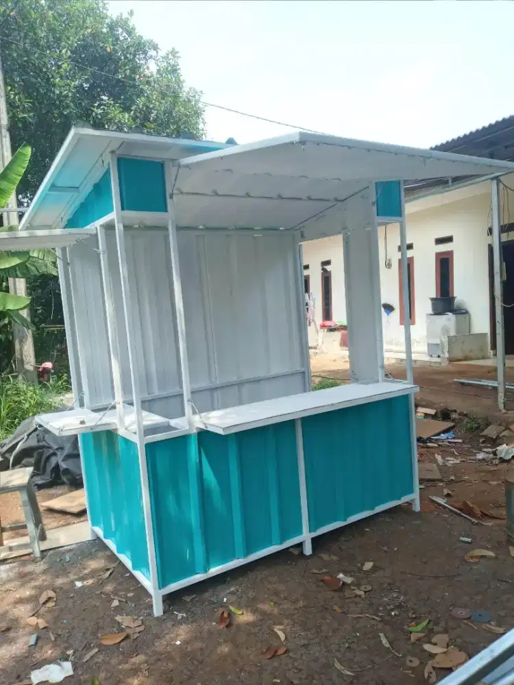 Booth container/stand gerobak jualan.