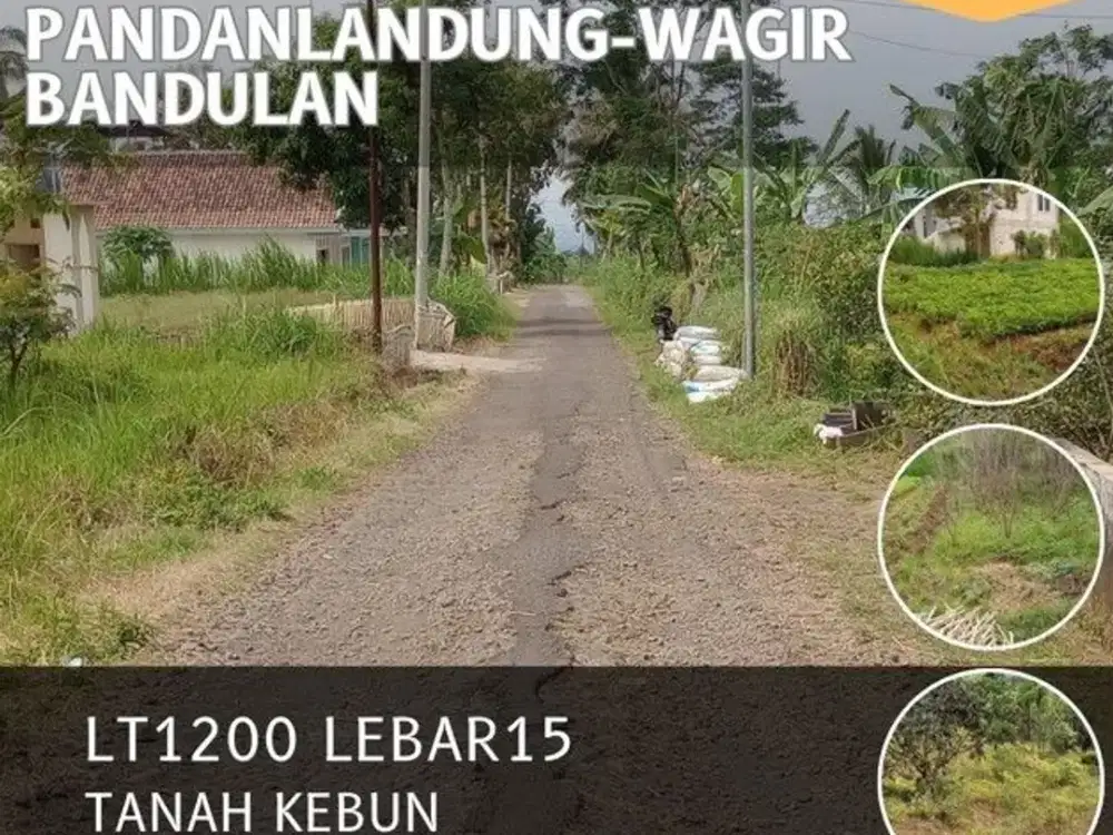 Tanah dijual dipandanlandung Loandeng bandulan Lt1200 murah 720jt