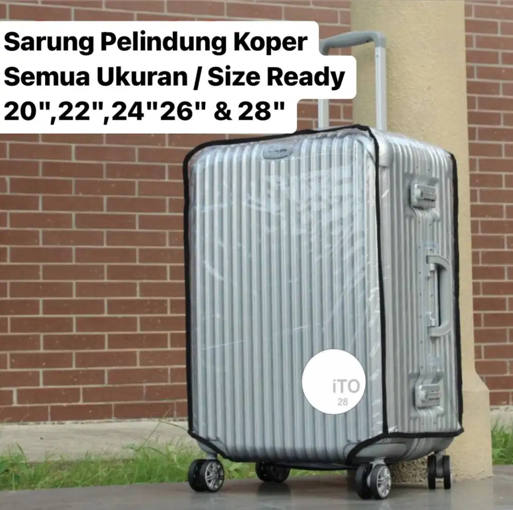 Sarung Koper Semua Ukuran All Size 20 Sampai 28 Inch Inci Transparan