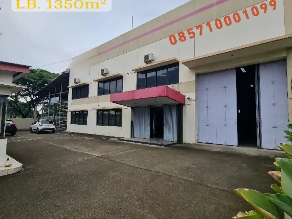 Disewakan / Dijual Gudang luas 1925m² Dideltasilikon