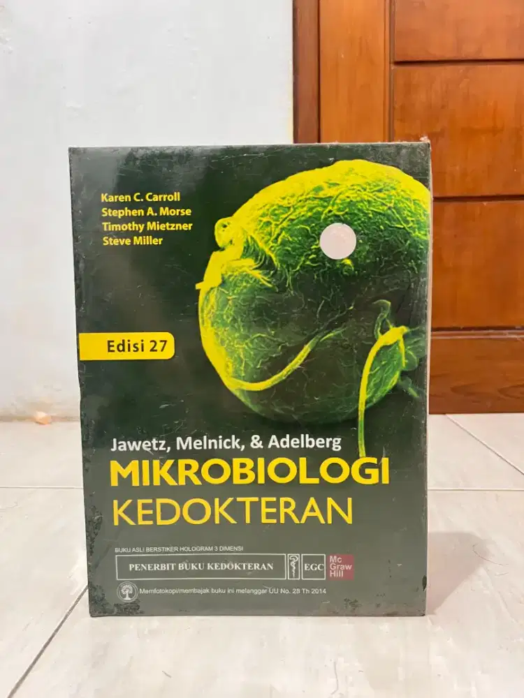 Judul: Jawetz, Melnick, & Adelberg Mikrobiologi Kedokteran
Edisi: 27