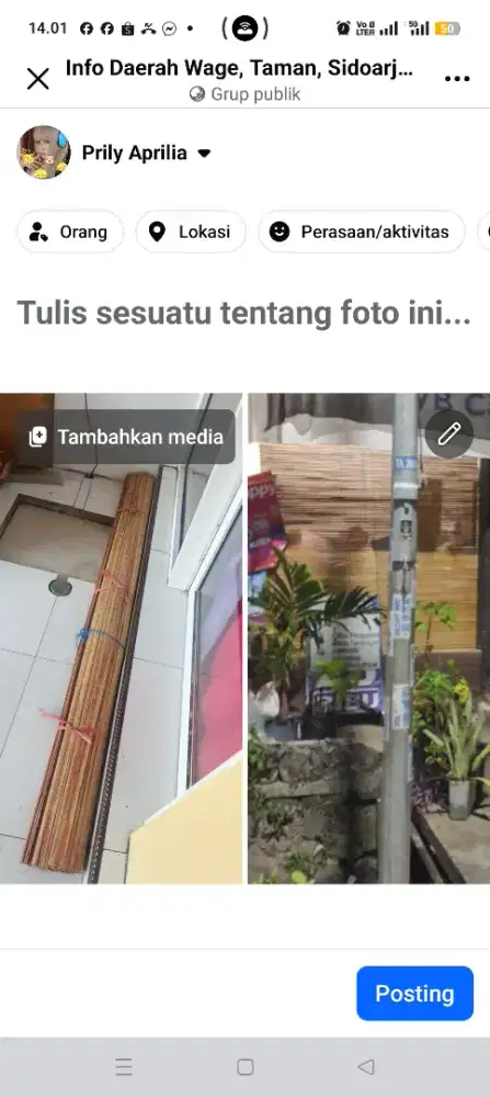 Tirai bambu 2meter