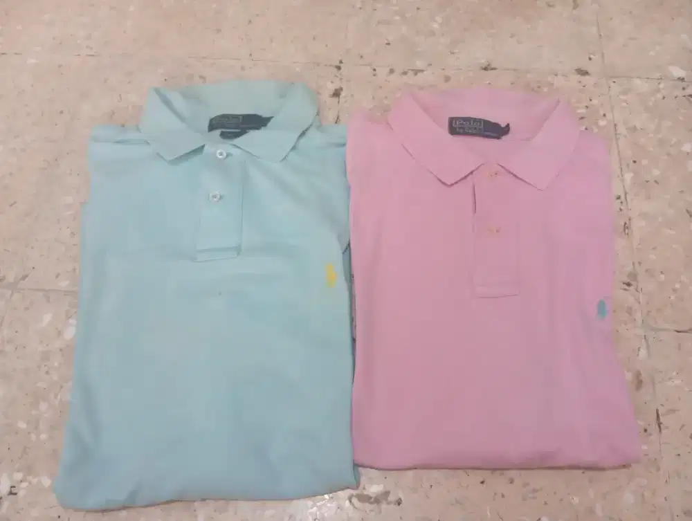 Boronan baju kaos kerah polo Ralph Lauren second bekas