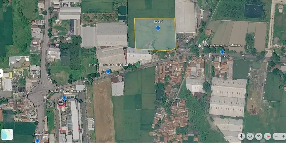 Tanah Sawah 8.400m² Rancaekek - Majalaya, Cocok untuk Pabrik