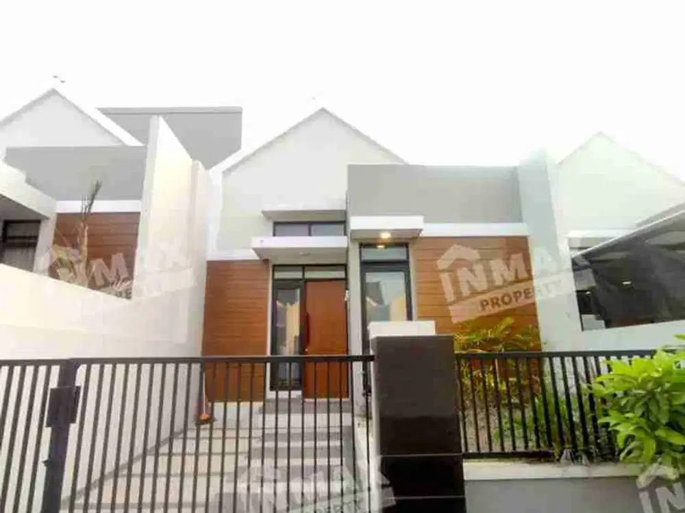 Rumah Baru Minimalis Modern Riverfront Urban Resort Malang Selangkah ke Universitas Negeri Malang Kampus 2 dan Tol Madyopuro