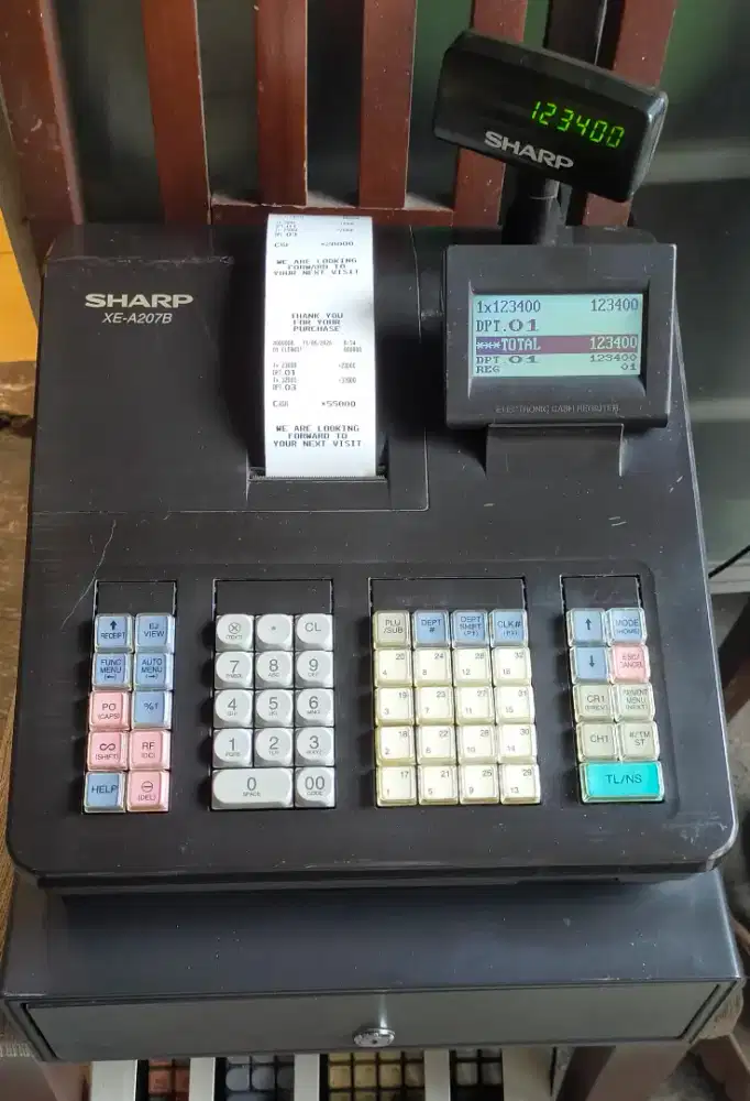 Mesin kasir sharp XE-A 207 B
