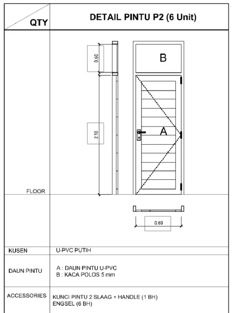 Proyek upvc sekolahan