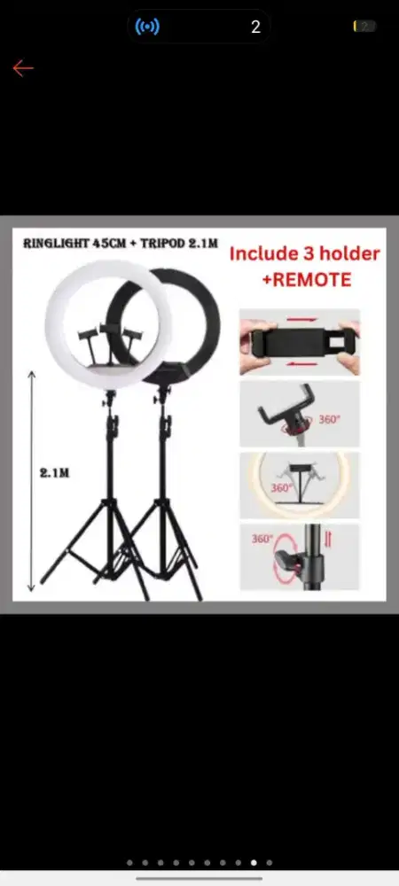 Di jual Ring light masih baru