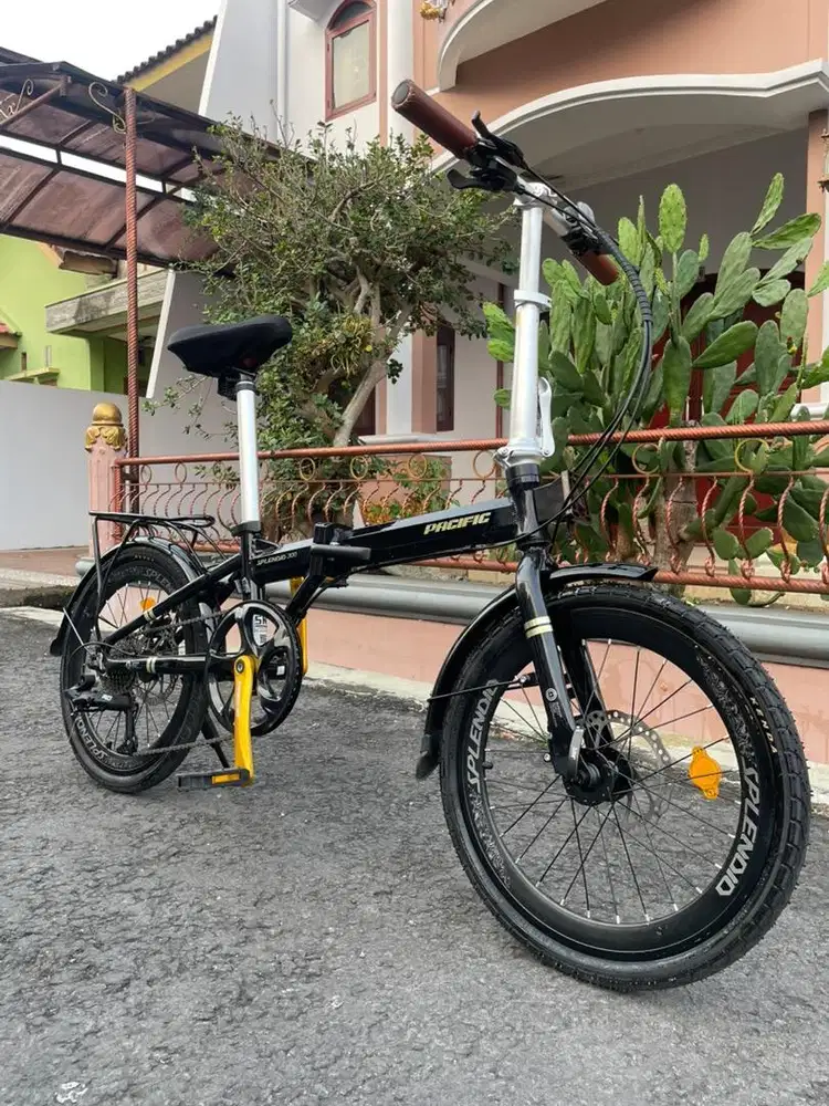 BARU sepeda lipat Pasific seli 1x9 speed banyak aksesorisnya
