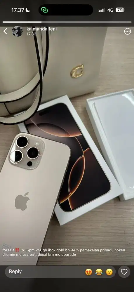 iphone 16 promax 256gb ibox bh 93% pemakaian pribadi