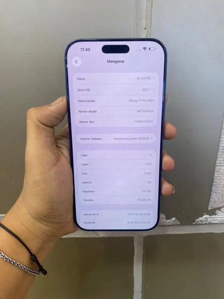 Iphone 17 promax 512gb ibox