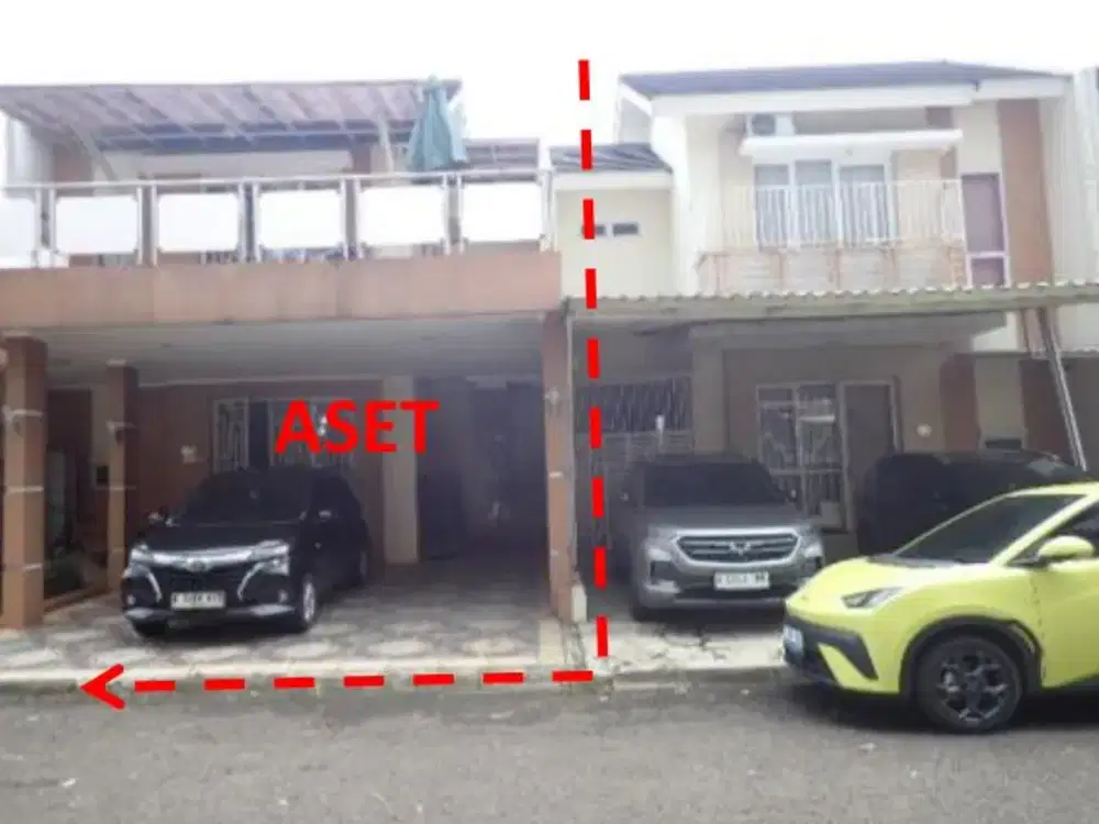Di Jual Lelang Rumah 2 Lantai di Perumahan Paradise Serpong City, Cluster Vista, Blok F2 Kelurahan Babakan, Kecamatan Setu, Kota Tangerang Selatan, Pr
