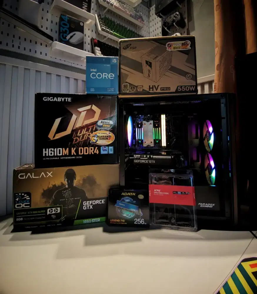 siap streaming | editing pc intel gen 12 + ram 32gb siap pakai