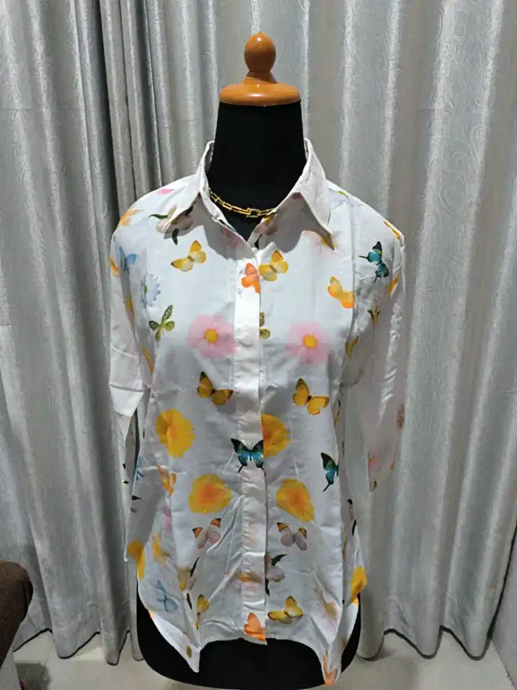 TF0035 atasan kemeja butterfly uk. LD=110 Pjg=60 PjgLgn=34 LK=19