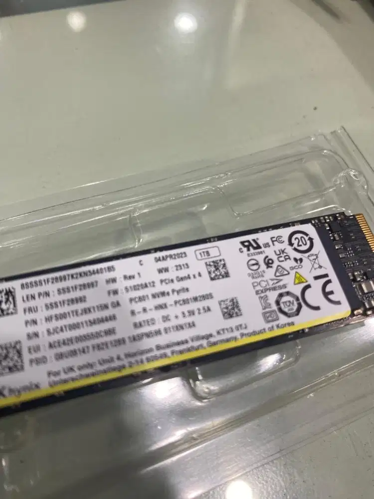 SSD nvme 1tb merk SK hynix