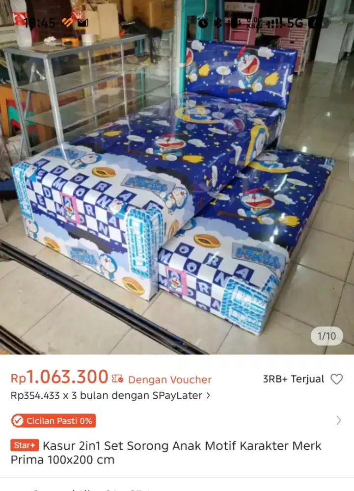 Kasur springbed 2in1