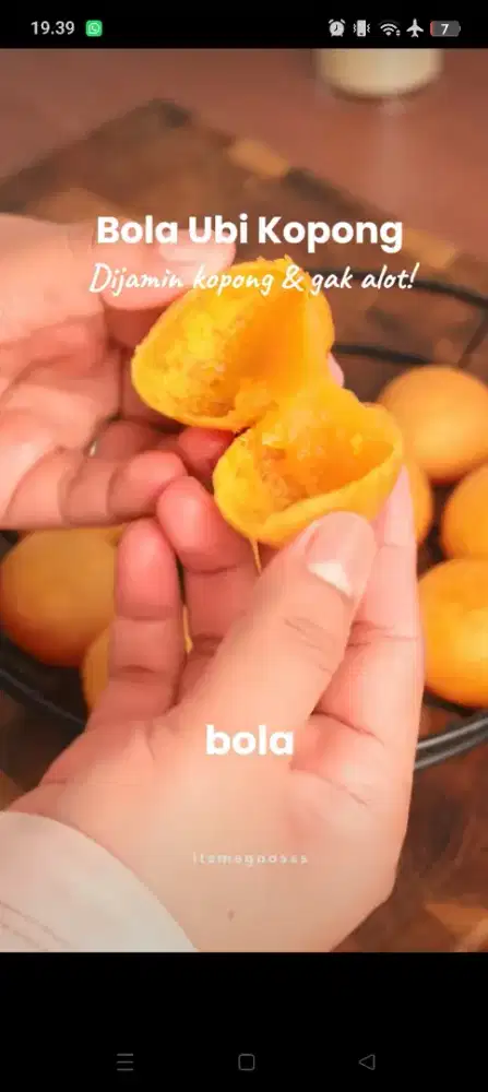 Tukang masak BOLA UBI