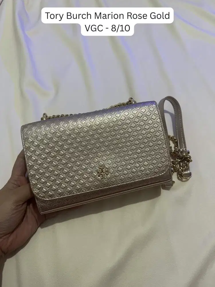 Tory Burch Marion Rose Gold Authentic