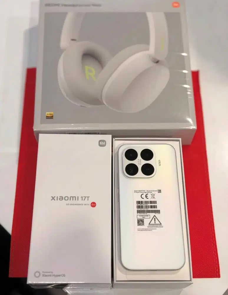 Xiaomi 17T 12/512 opal white free headphones neo (baru)(msi)