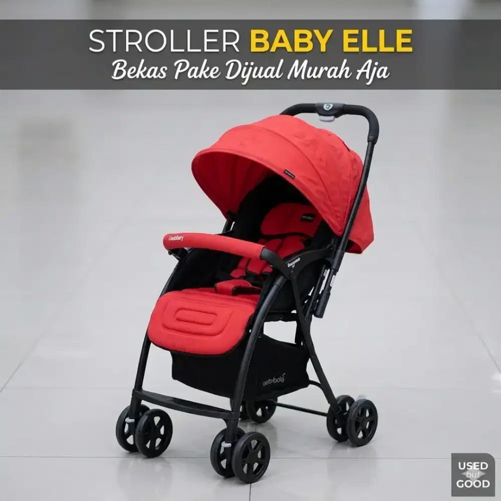 Stroller Baby Elle Malibu 2 Original - Black Red (Second )