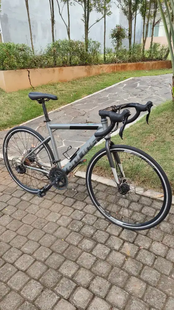 Sepeda balap roadbike police warna abu2