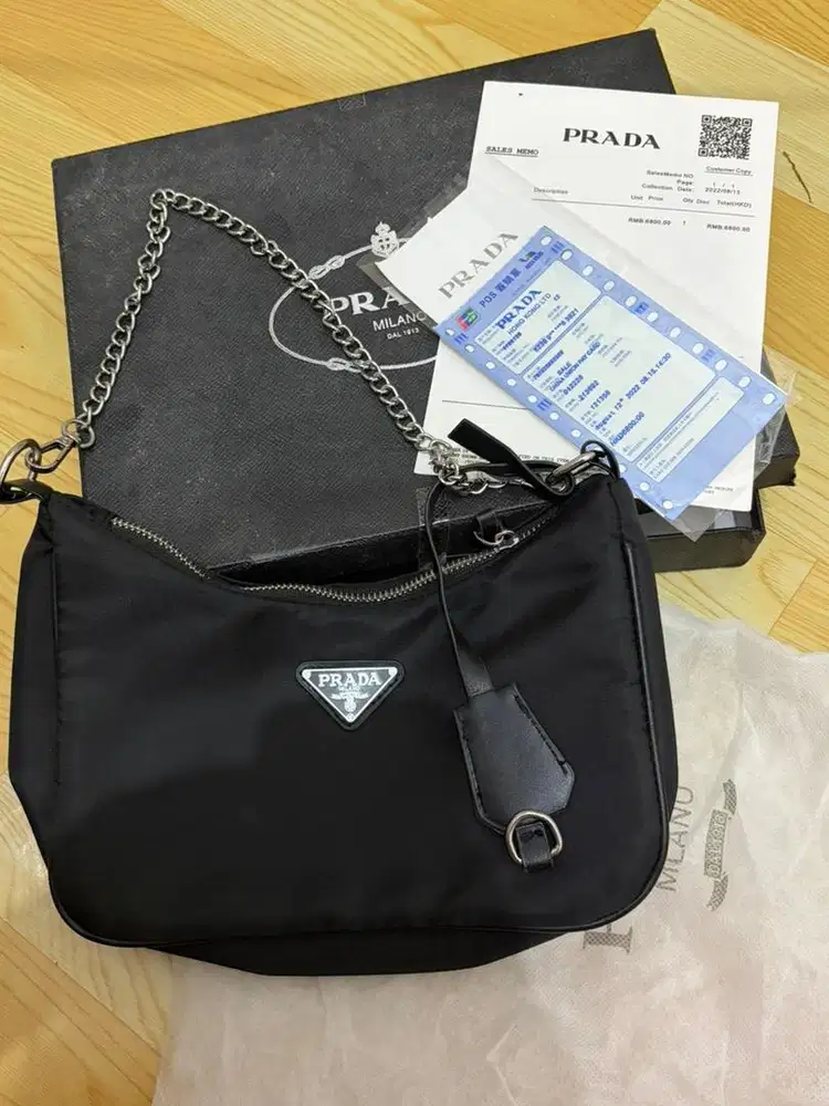 Prada Re-Edition Shoulder Bag in Black
