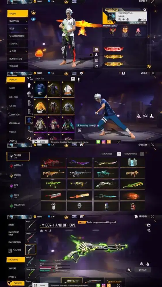 jual akun ff terpercaya