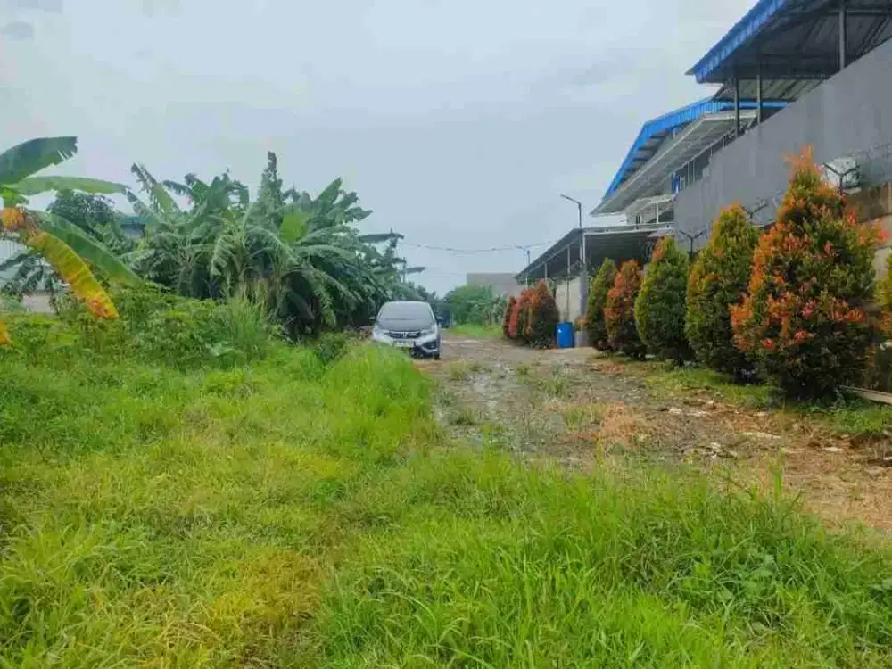 jual tanah zona induatri dan pergudangan luas tanah 1900m akses kngainer 40 feet lolasi gn sindur .ke tol serpong 15 mnit