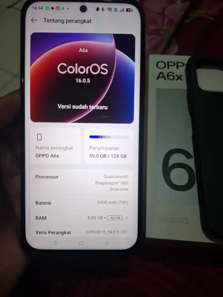 Oppo a6x ram 8/128