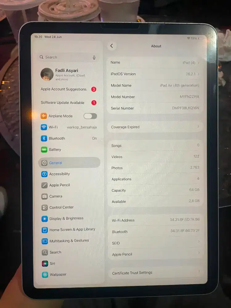 Jual Ipad Air 4 64Gb