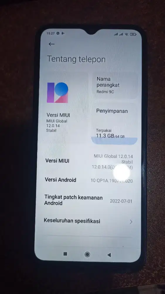 Redmi 9c batangan