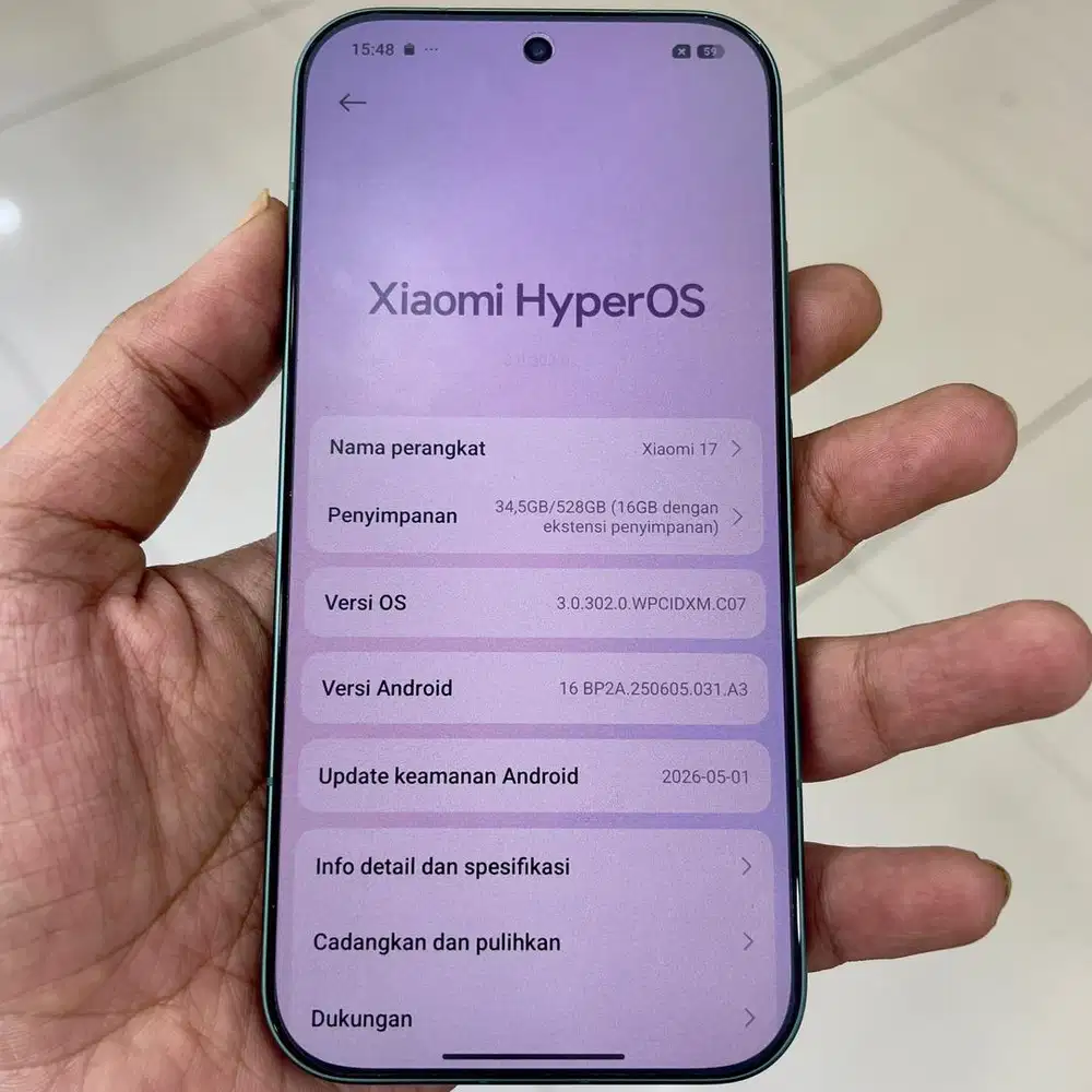 Xiaomi 17 ram 12 / 512 resmi fullset original garansi