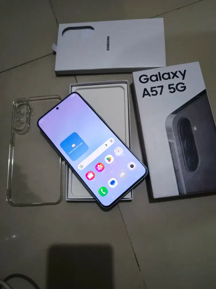 Samsung A57 8/256 fullset like new joss, umur baru smingguu