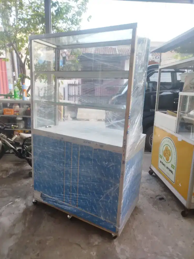 Etalase kantin, warung nasi ukuran 160x60x100
