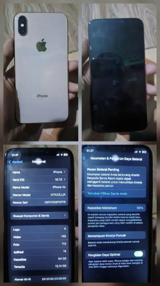 Jual ip xs buat naek spek