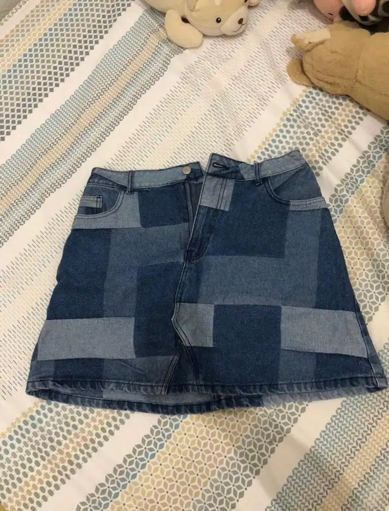 Colorbox denim skirt